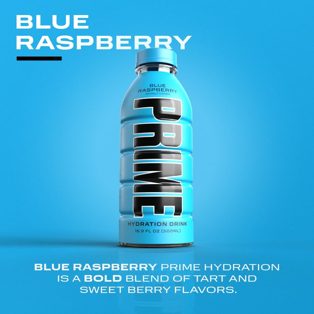 Sports Drink, Blue Raspberry, 16.9 fl oz, 12 Pack, Bottles