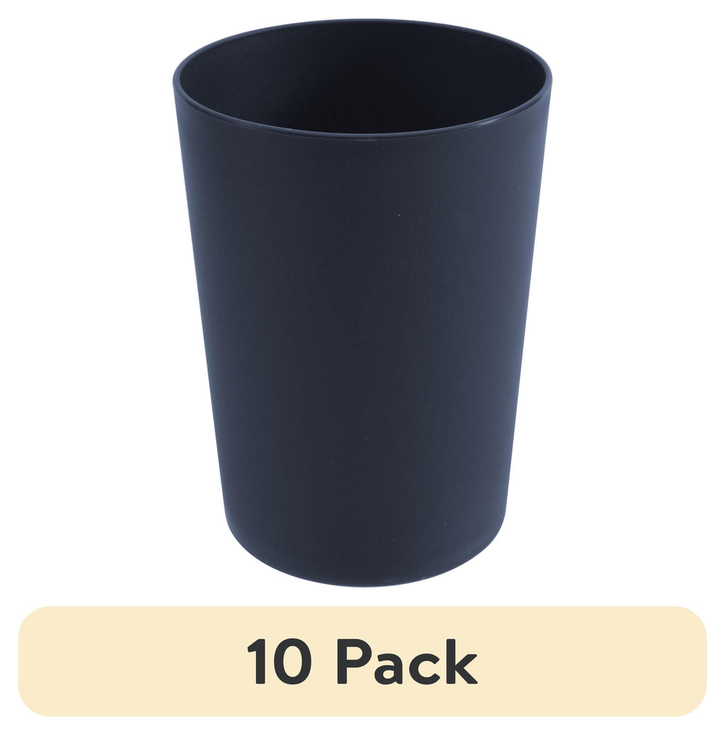 (10 pack) - Dark Blue Round Plastic Tumbler, 18-Ounce