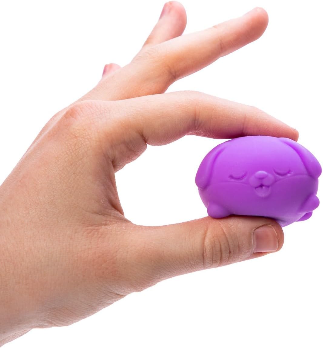 Schylling NeeDoh Teenie Funky Pups - Sensory Squeeze Toy - Contains 3 Mini Groovy Globs - 1.5″ Wide - Color May Vary (Pack of 1)