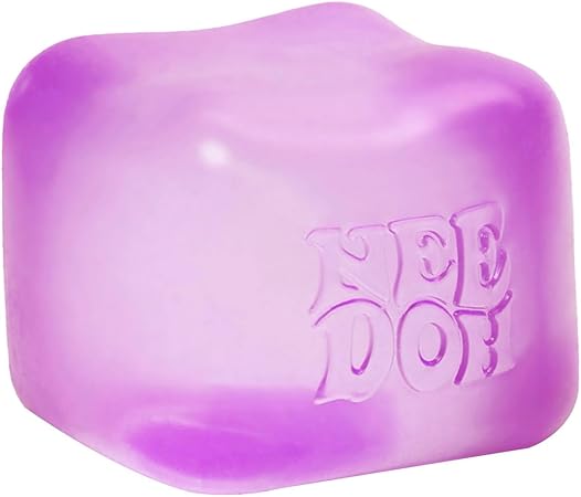 Schylling NeeDoh Nice Cube -Sensory Squeeze Toy with Super Solid Squish - 2.25″ Cube