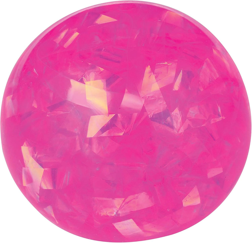 Schylling NeeDoh Crystal - Sensory Squeeze Toy - Shimmering Liquid Filling - 2.25″ Wide - Color May Vary (Pack of 1)
