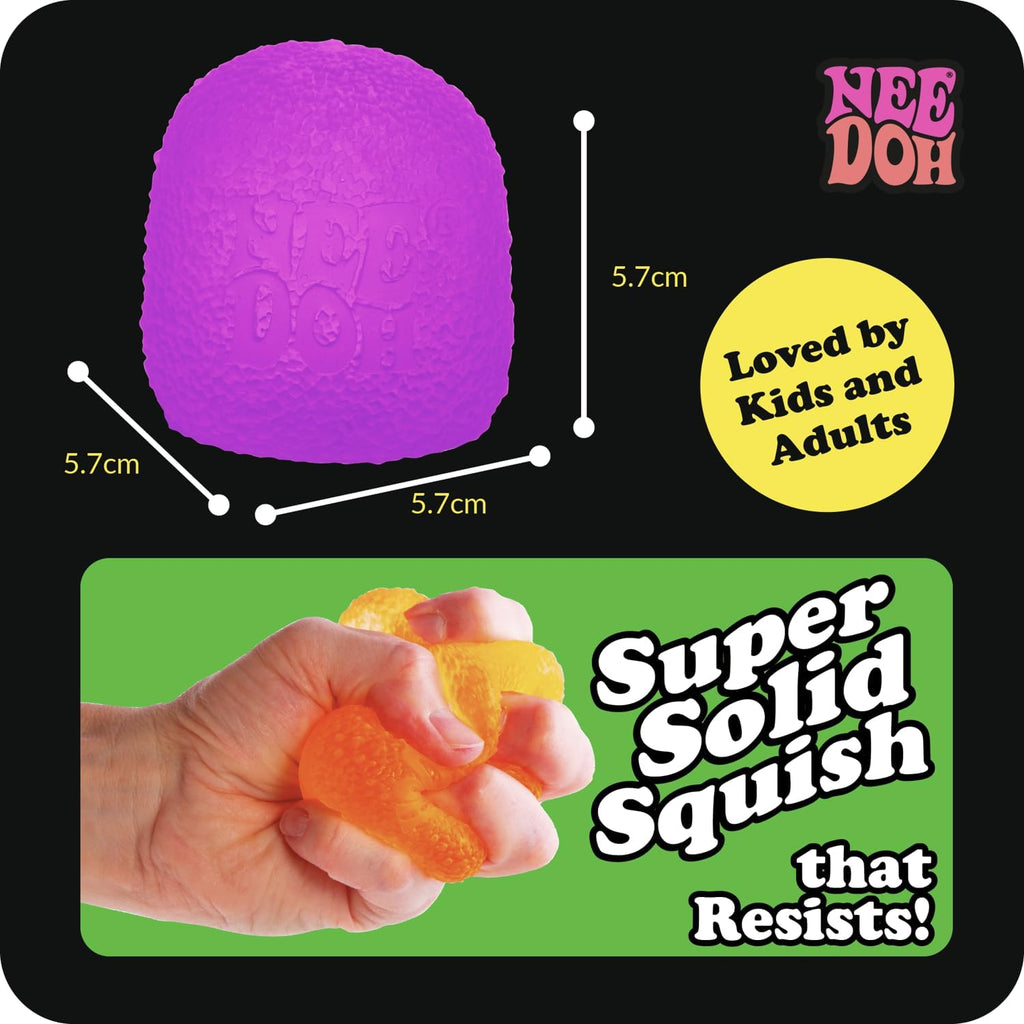 Schylling NeeDoh Gumdrop - Textured Sensory Toy with Super Solid Squish - 2.5″ Tall - Colors May Vary (Pack of 1)