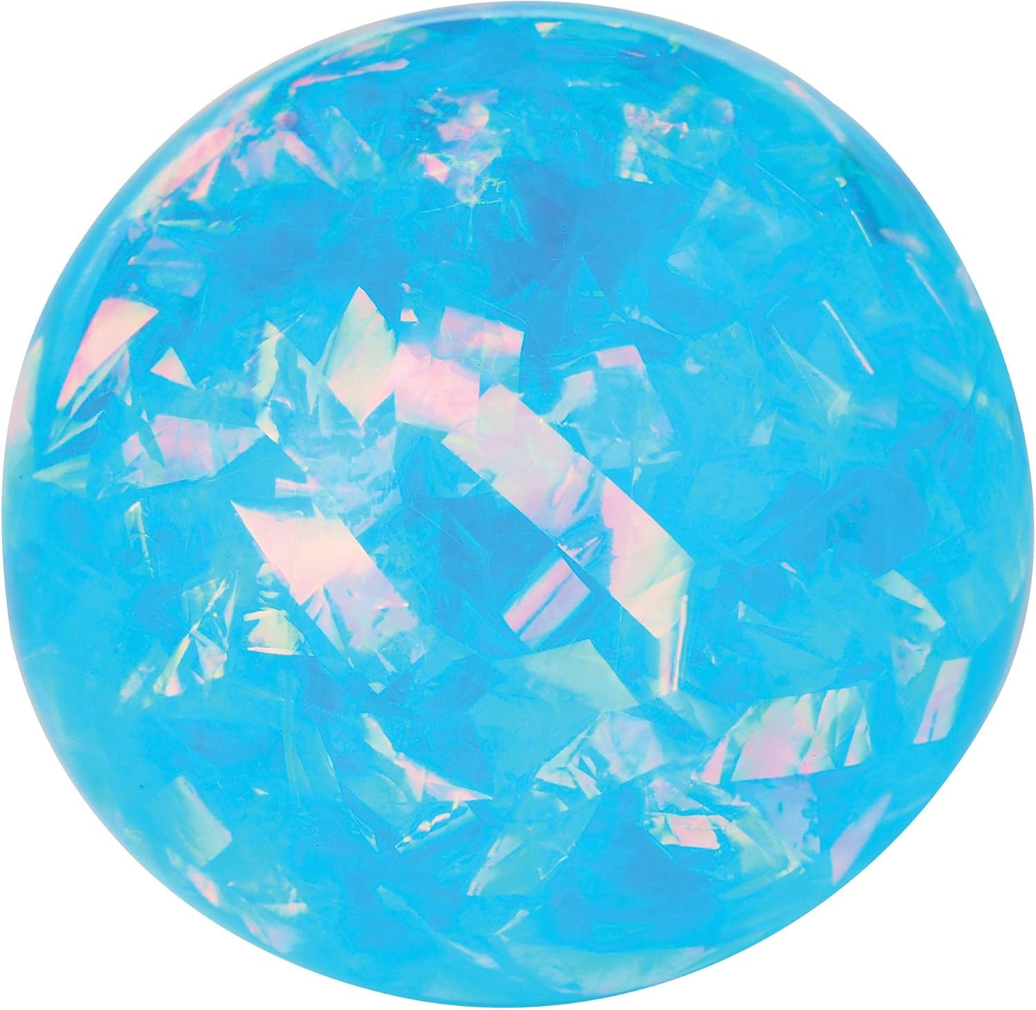 Schylling NeeDoh Crystal - Sensory Squeeze Toy - Shimmering Liquid Filling - 2.25″ Wide - Color May Vary (Pack of 1)