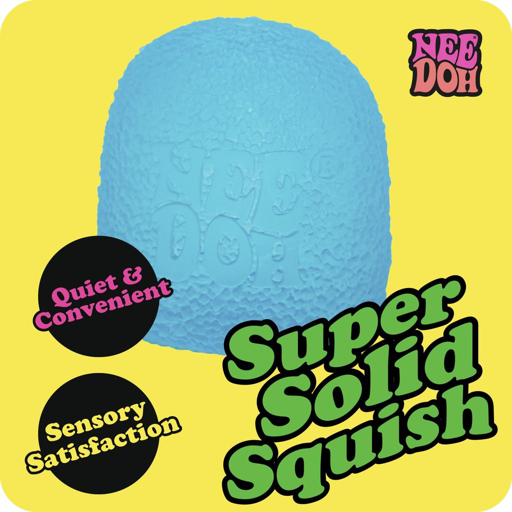 Schylling NeeDoh Gumdrop - Textured Sensory Toy with Super Solid Squish - 2.5″ Tall - Colors May Vary (Pack of 1)
