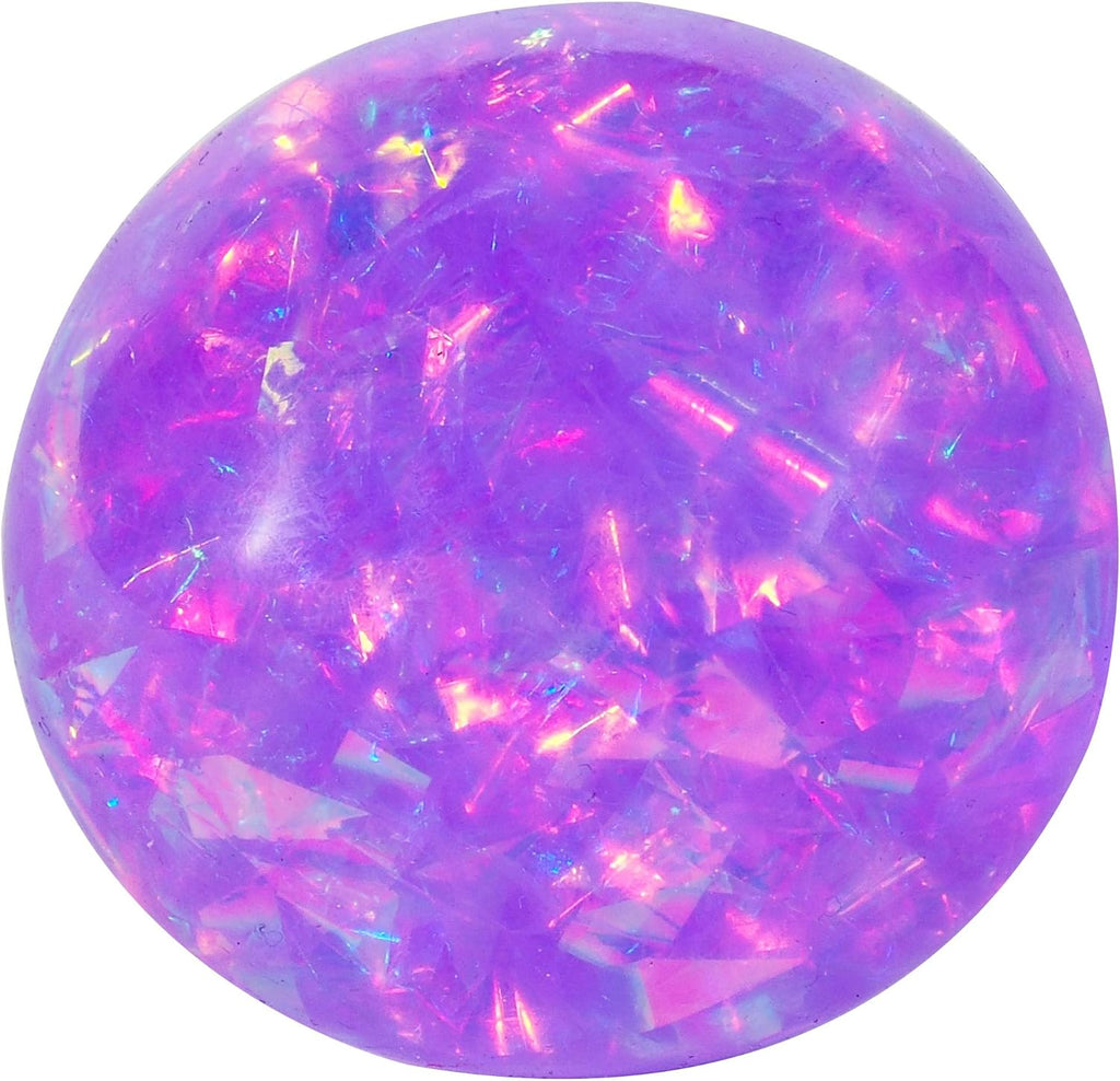 Schylling NeeDoh Crystal - Sensory Squeeze Toy - Shimmering Liquid Filling - 2.25″ Wide - Color May Vary (Pack of 1)