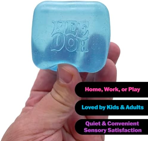 Schylling NeeDoh Nice Cube -Sensory Squeeze Toy with Super Solid Squish - 2.25″ Cube