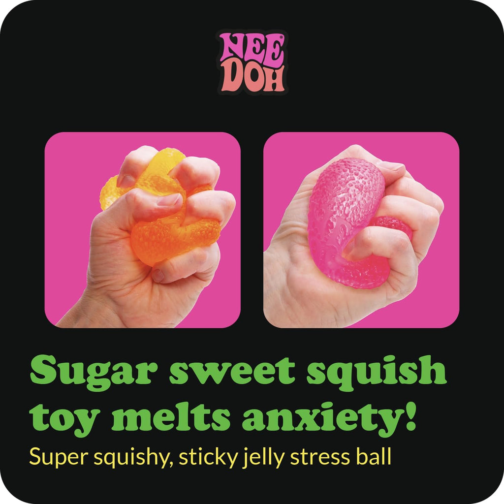Schylling NeeDoh Gumdrop - Textured Sensory Toy with Super Solid Squish - 2.5″ Tall - Colors May Vary (Pack of 1)