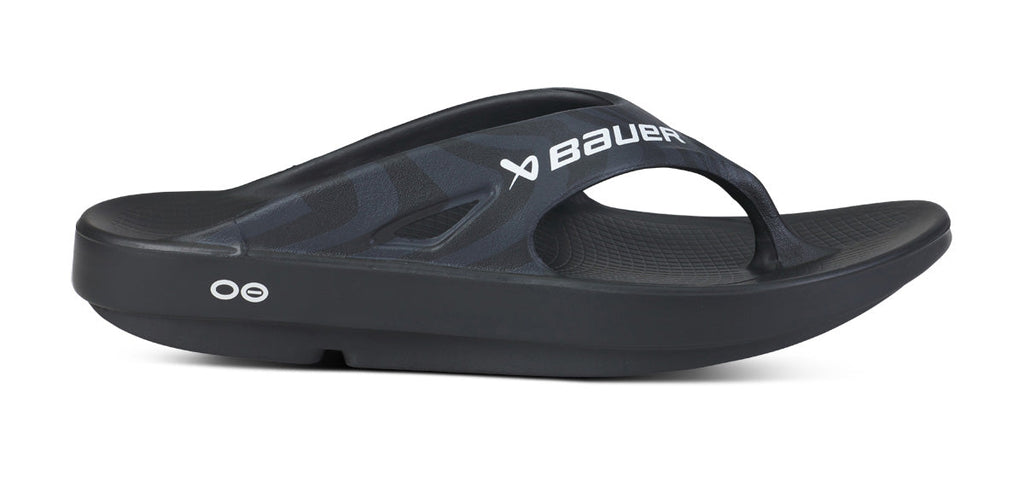 BAUER/OOFOS Men’s OOriginal Sport Sandal ?C Black Asphalt