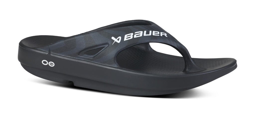 BAUER/OOFOS Men’s OOriginal Sport Sandal ?C Black Asphalt