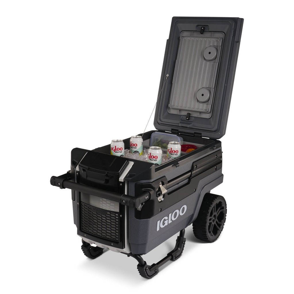 70 QT Trailmate Journey Rolling Cooler, Carbonite Gray