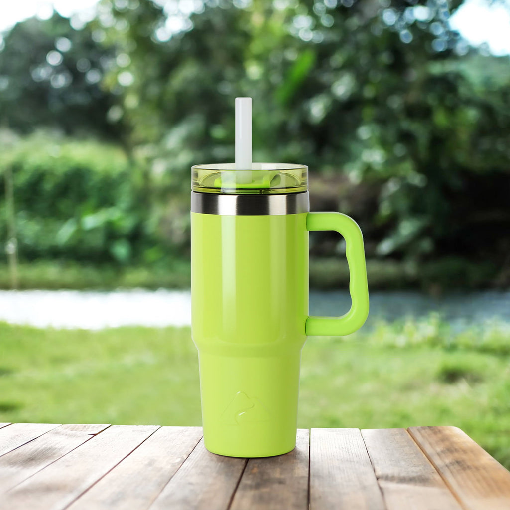 Ozark Trail 18 oz Stainless Steel Insulated Tumbler with Handle, Black