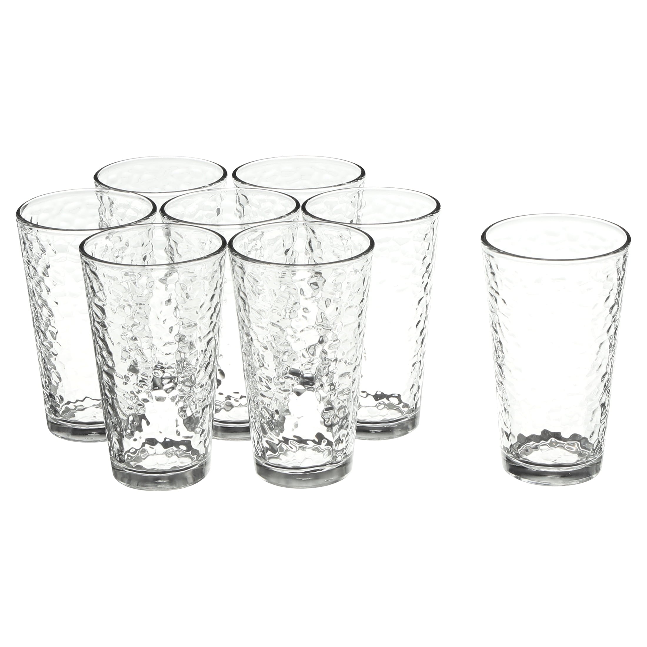 Vintage Frost Glass Drinkware Set, 16.2 oz, 8-Piece
