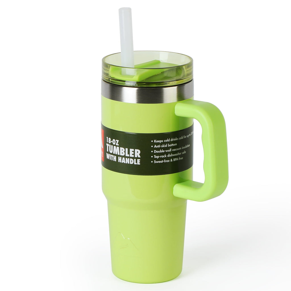 Ozark Trail 18 oz Stainless Steel Insulated Tumbler with Handle, Black