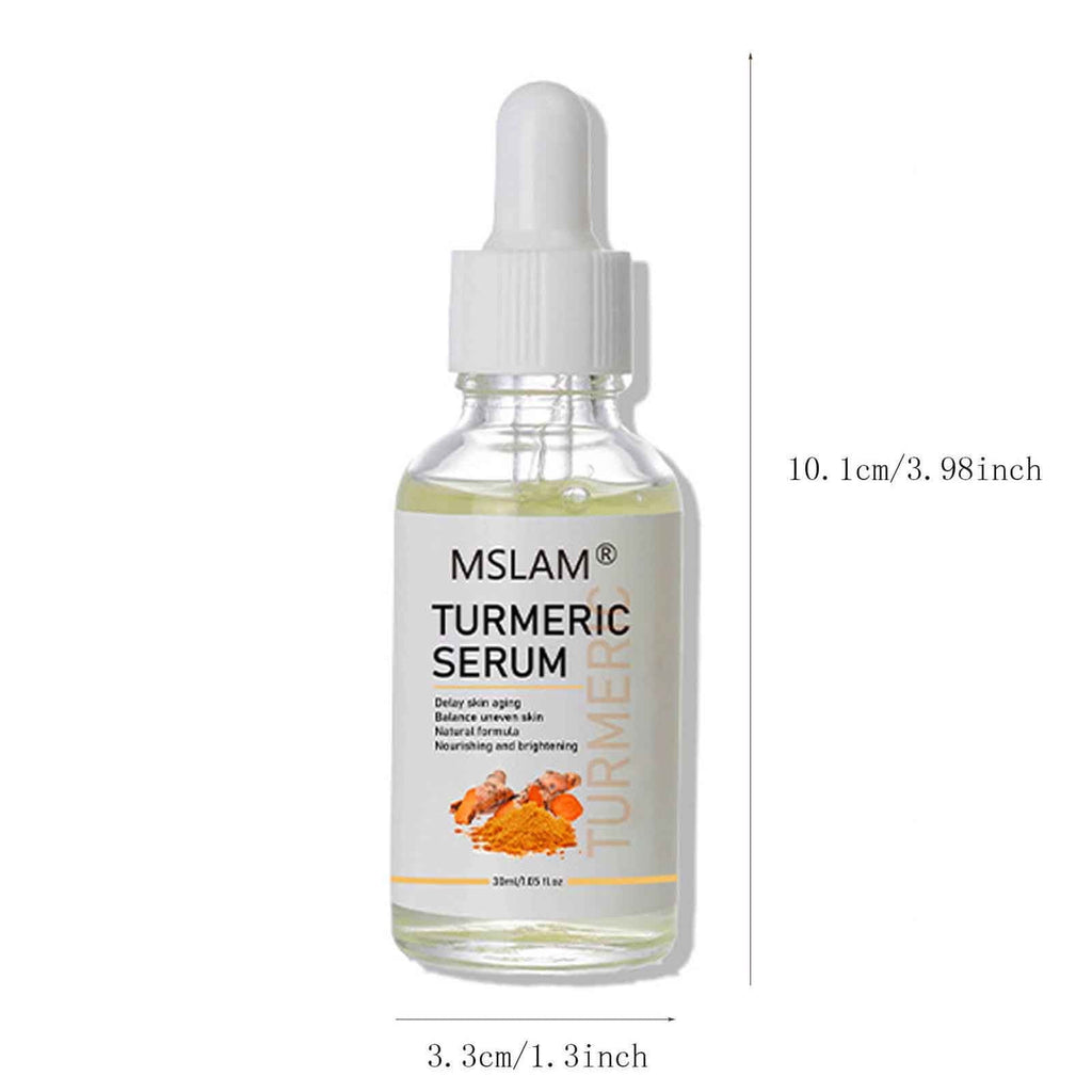 Turmeric Serum For Dark Spots Turmeric Dark Spots Corrector Serum For Face Moisturizing Massage Essence Reduces Hyper Pigmentation Age&amp;Sun Spots 30ml,Essence Clearance,White