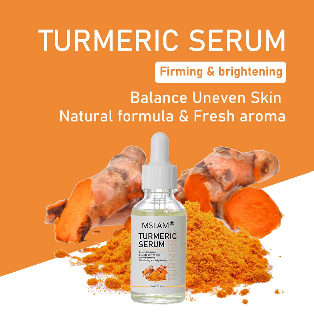 Turmeric Serum For Dark Spots Turmeric Dark Spots Corrector Serum For Face Moisturizing Massage Essence Reduces Hyper Pigmentation Age&amp;Sun Spots 30ml,Essence Clearance,White