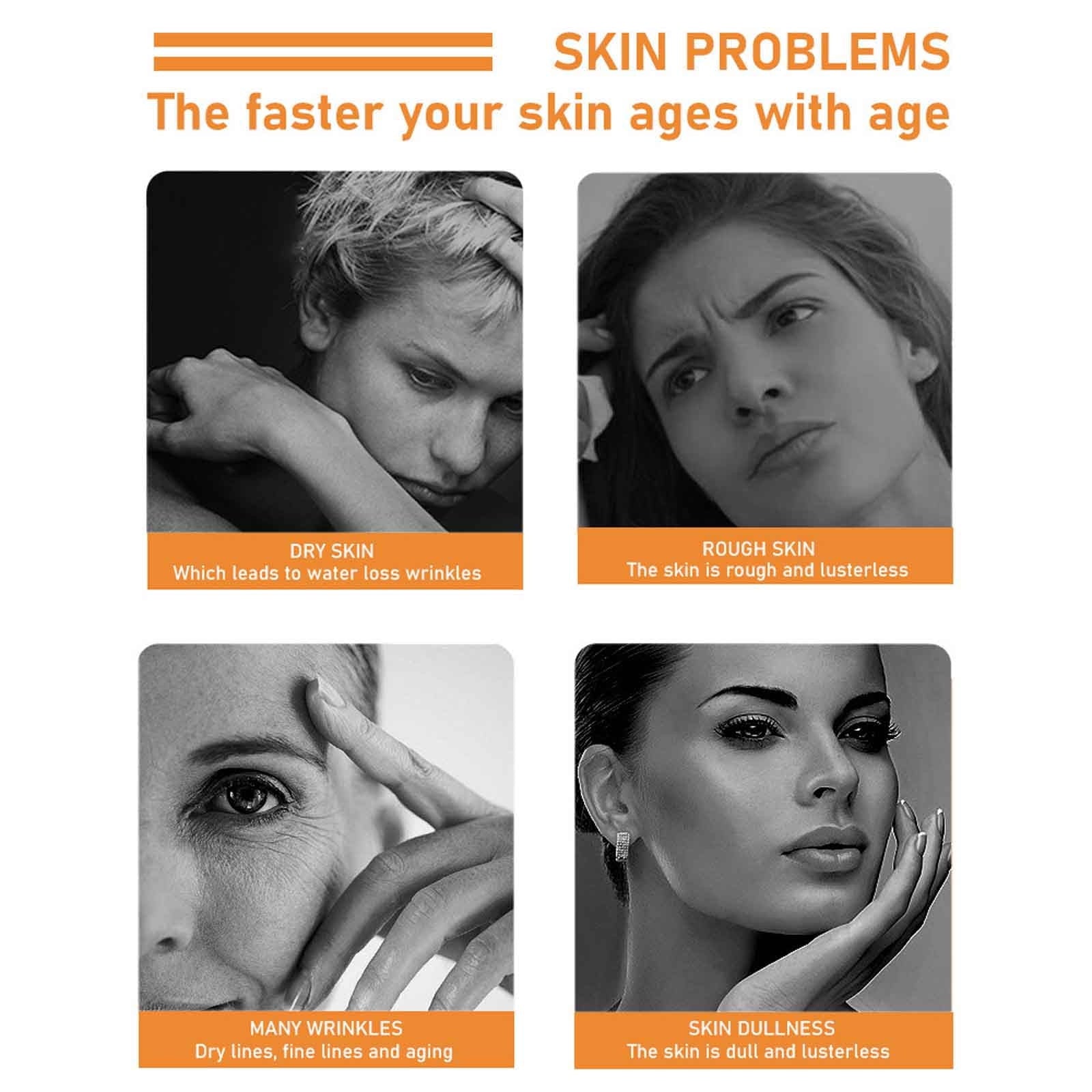 Turmeric Serum For Dark Spots Turmeric Dark Spots Corrector Serum For Face Moisturizing Massage Essence Reduces Hyper Pigmentation Age&amp;Sun Spots 30ml,Essence Clearance,White