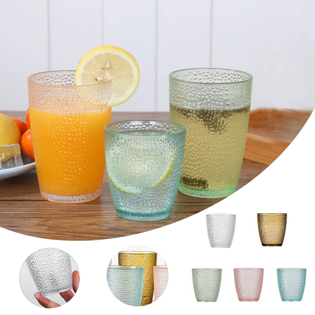 7oz Acrylic Drinking Glasses, 4Pcs Tumblers Drinkware Unbreakable Water Glasses Cups &amp; for Home Outdoors Restaurant, Emerald