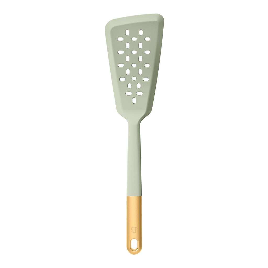 3-Piece Silicone Kitchen Utensil Tool Set, Porcini Taupe by Drew Barrymore