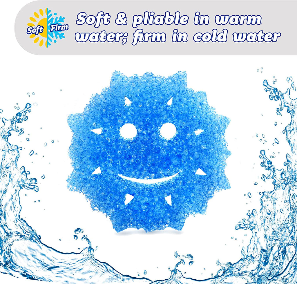 Winter Shapes Non-Scratch Cleaning Sponges, 3 Count