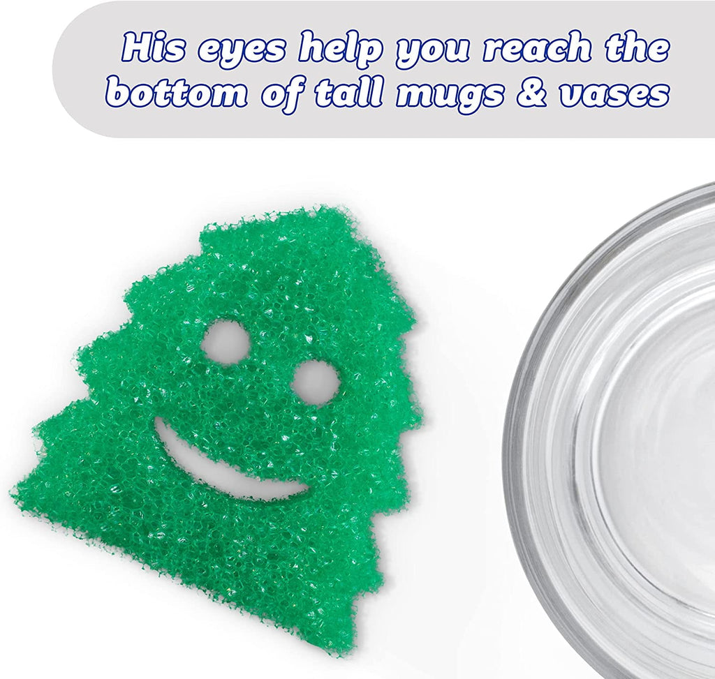 Winter Shapes Non-Scratch Cleaning Sponges, 3 Count
