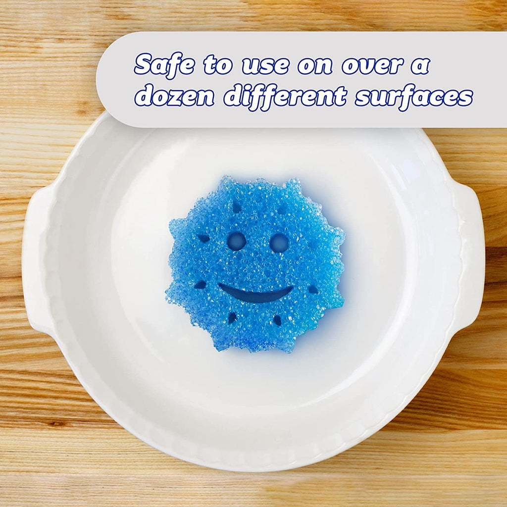 Winter Shapes Non-Scratch Cleaning Sponges, 3 Count