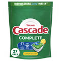 Complete ActionPacs Dishwasher Detergent, Lemon Scent, 27 Count