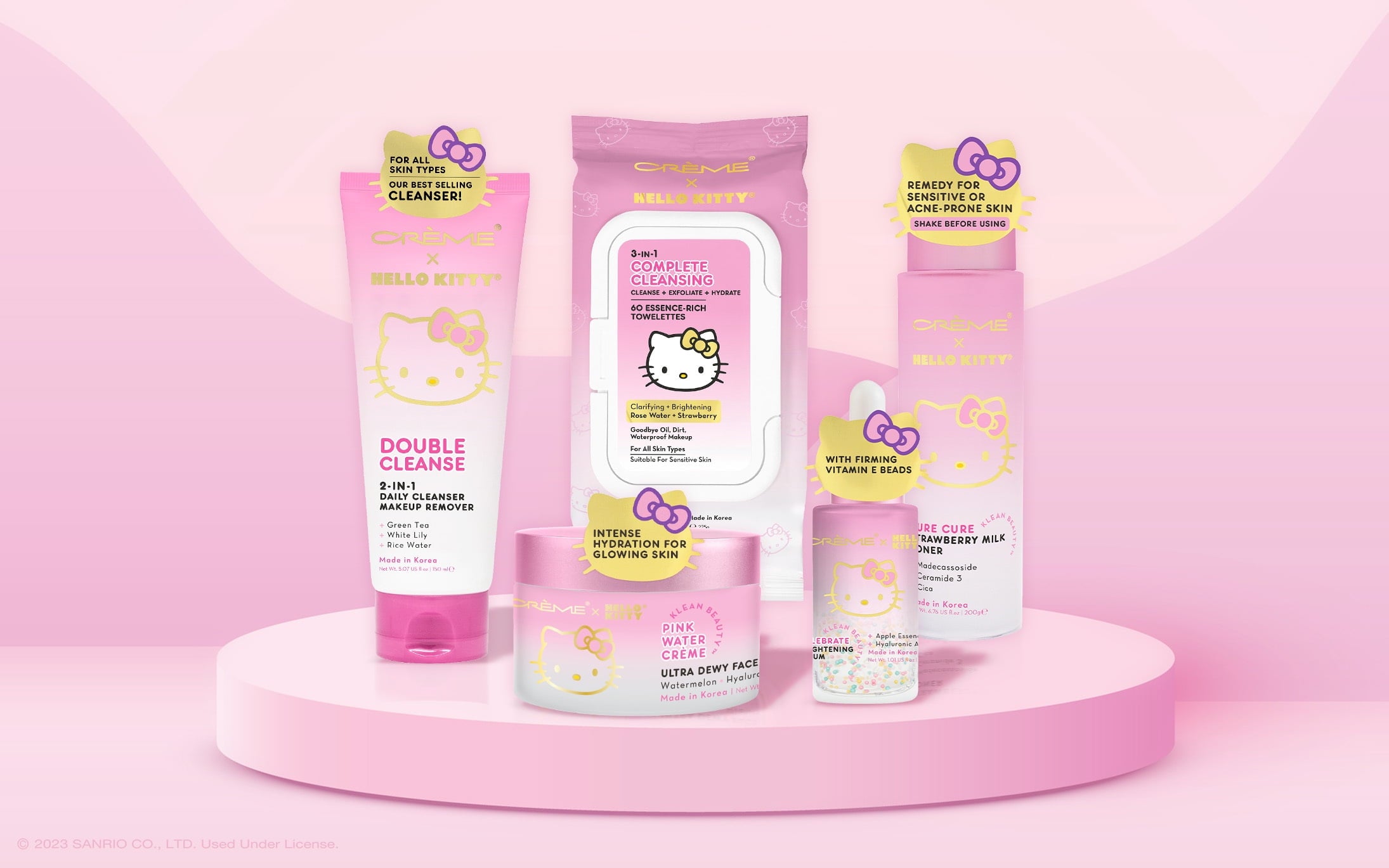 The Creme Shop, Klean Beauty™, Hello Kitty Brightening Apple Essence Serum, 1.01 oz.