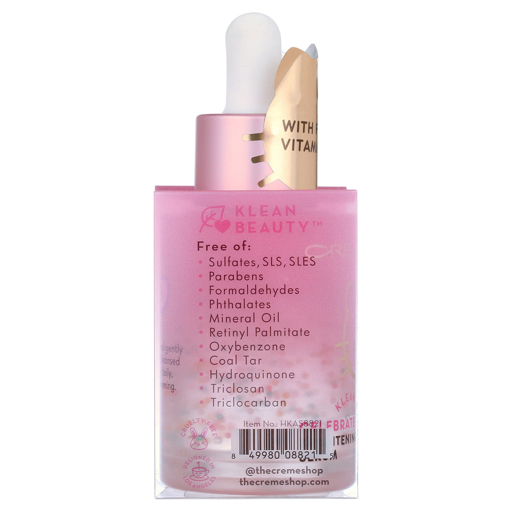 The Creme Shop, Klean Beauty™, Hello Kitty Brightening Apple Essence Serum, 1.01 oz.
