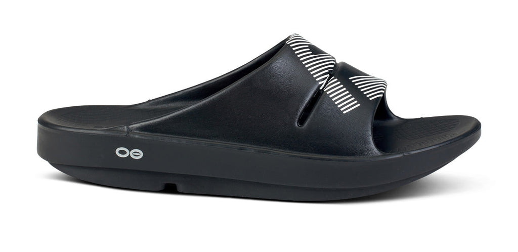 FJ X OOFOS Men’s OOahh Sport Slide Sandal – Black
