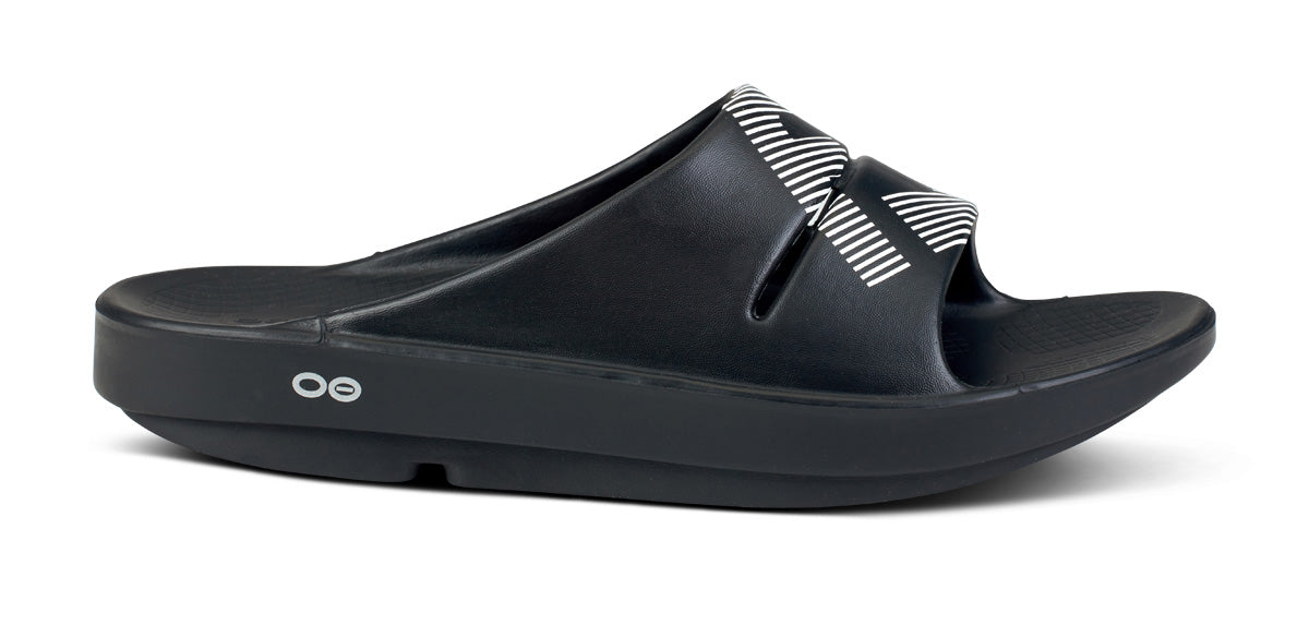 FJ X OOFOS Men’s OOahh Sport Slide Sandal – Black