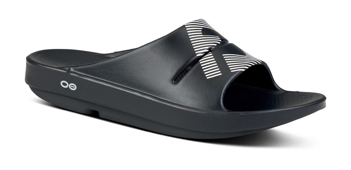 FJ X OOFOS Men’s OOahh Sport Slide Sandal – Black