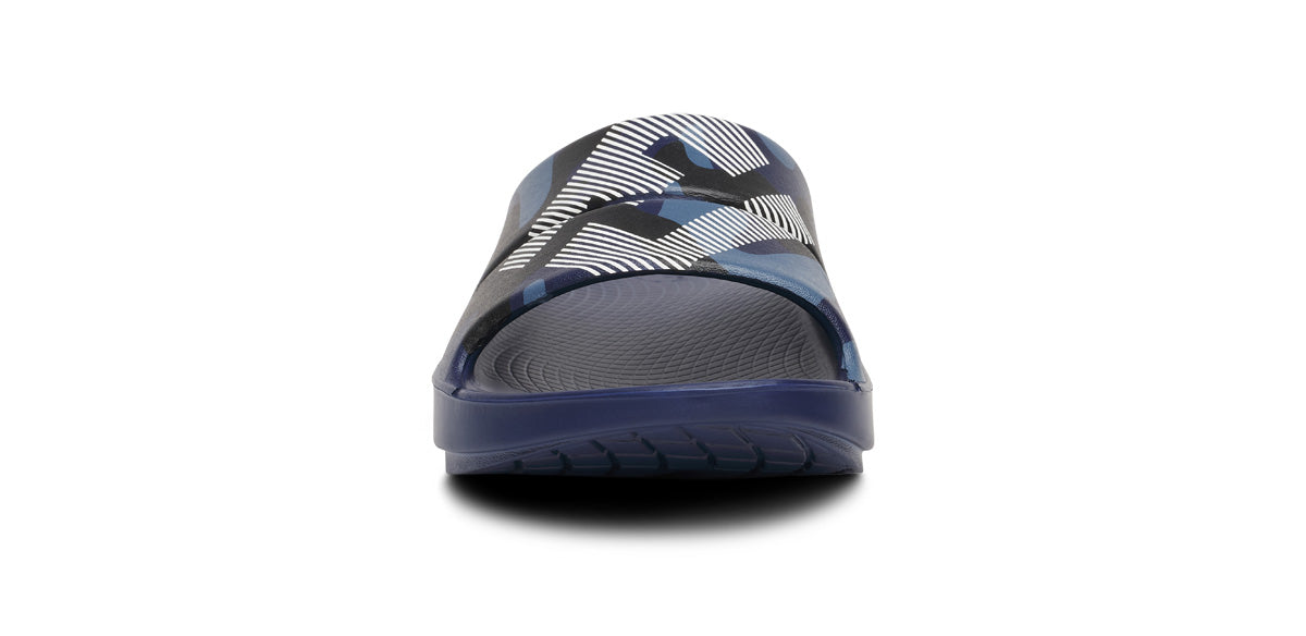 FJ X OOFOS Men’s OOahh Sport Slide Sandal – Navy Camo