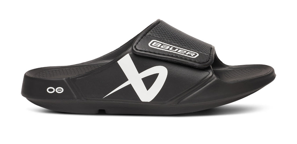 BAUER/OOFOS Men’s OOahh Sport Flex Sandal ?C Black