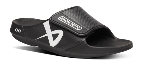 BAUER/OOFOS Men’s OOahh Sport Flex Sandal ?C Black