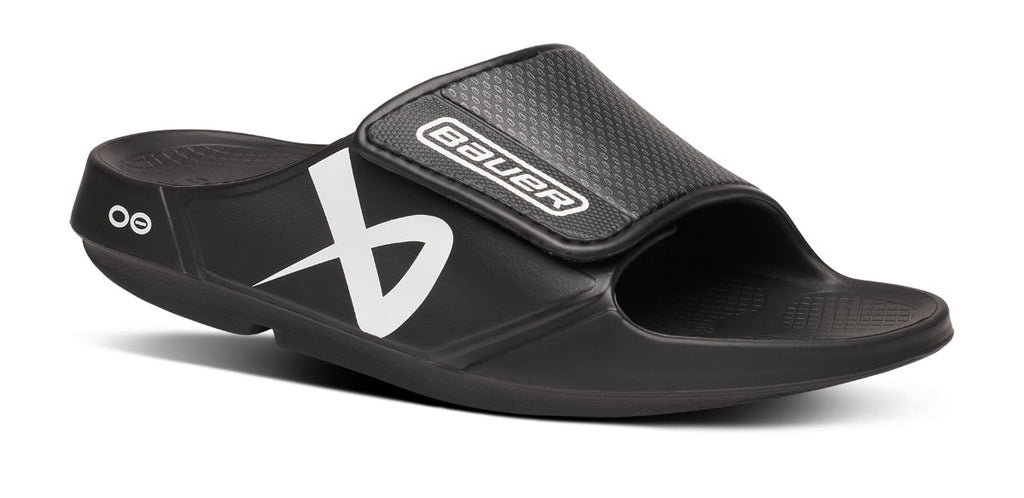 BAUER/OOFOS Men’s OOahh Sport Flex Sandal ?C Black