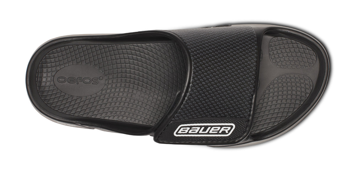 BAUER/OOFOS Men’s OOahh Sport Flex Sandal ?C Black