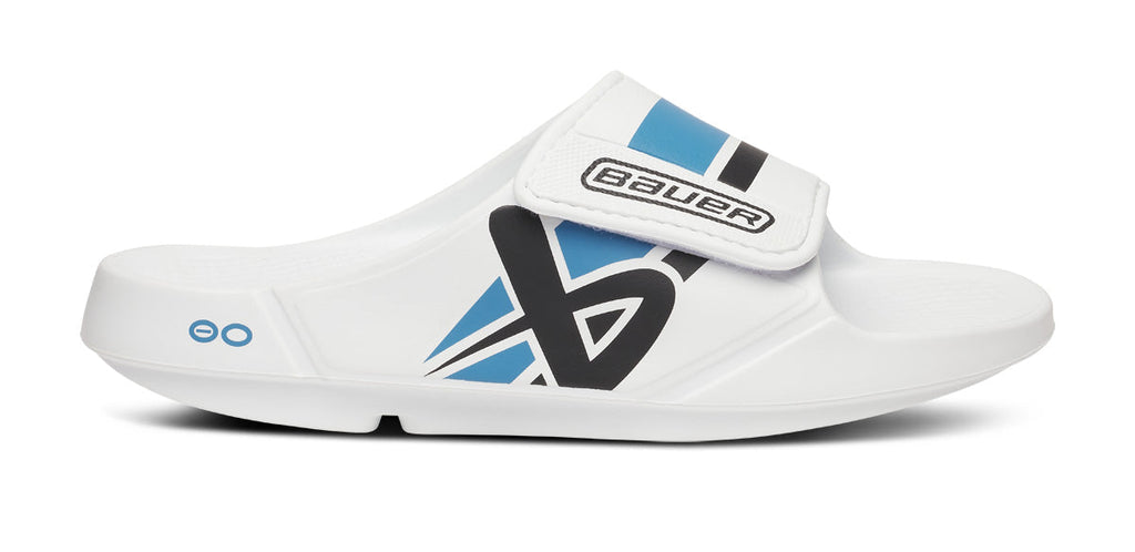 BAUER/OOFOS Men’s OOahh Sport Flex Sandal ?C White