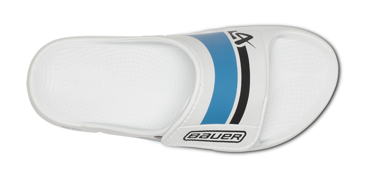 BAUER/OOFOS Men’s OOahh Sport Flex Sandal ?C White