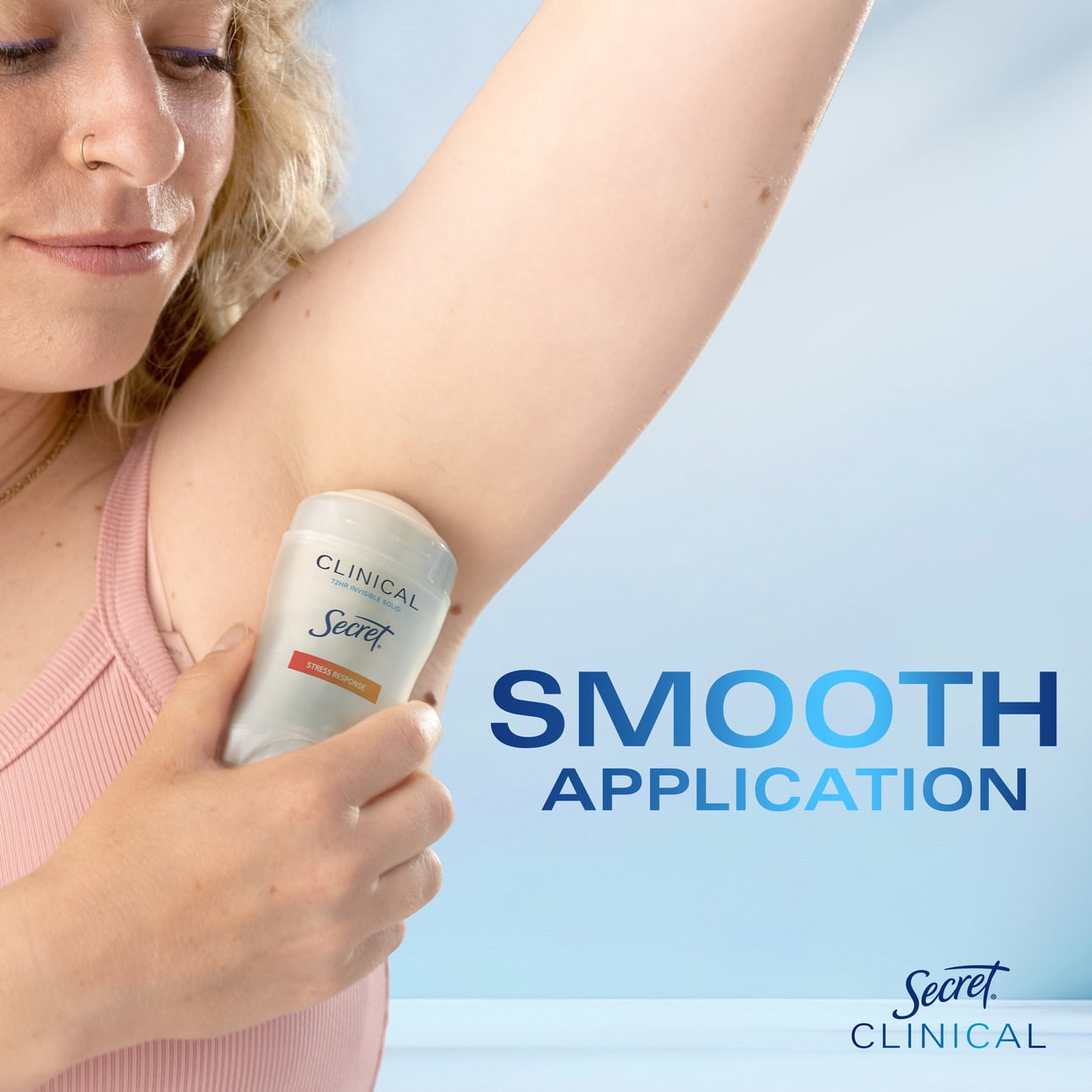 Clinical Invisible Solid Antiperspirant and Deodorant, Stress Response, 1.6 oz (2 Pack)
