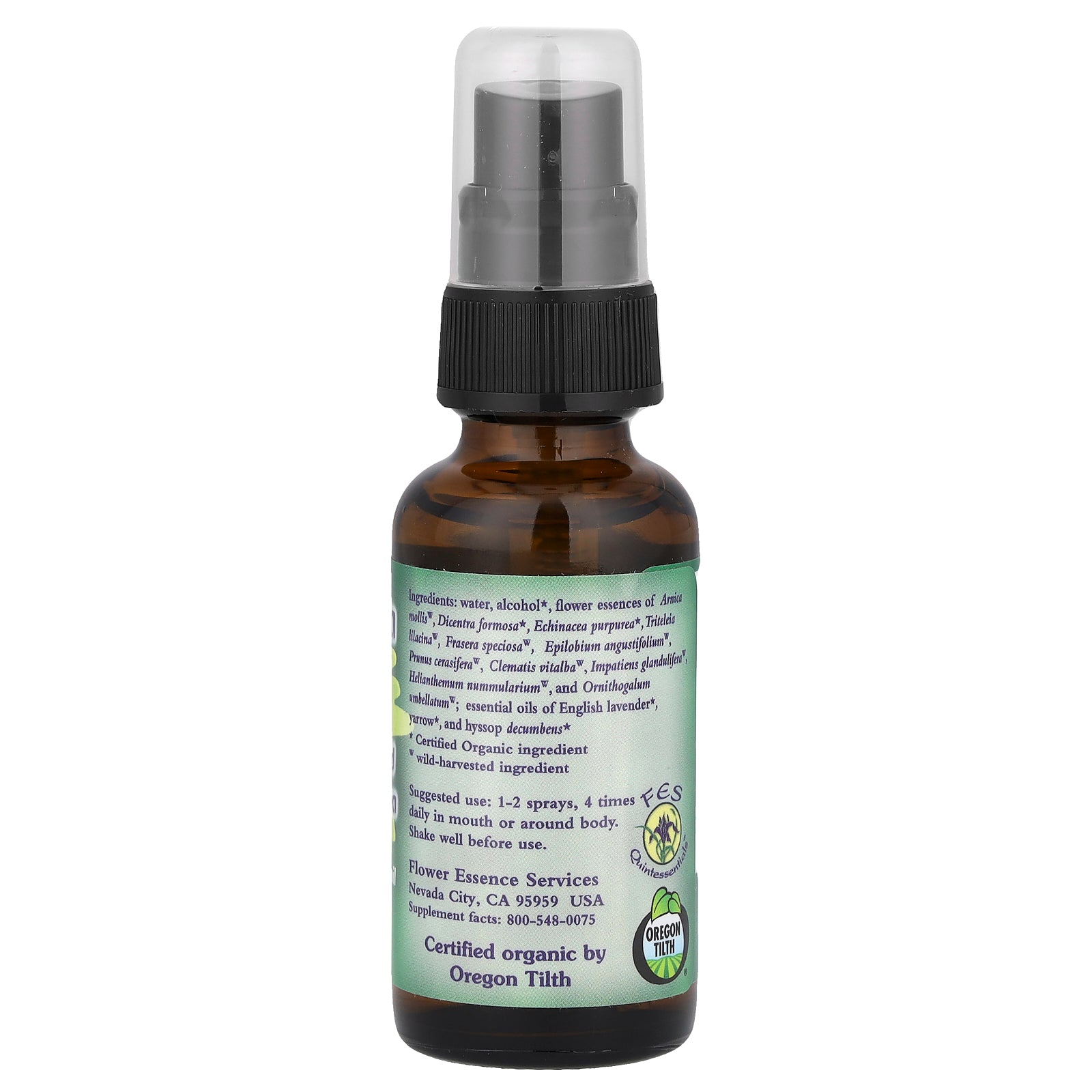 Flower Essence Services Post-Trauma Stabilizer, Flower Essence &amp; Essential Oil, 1 fl oz (30 ml)