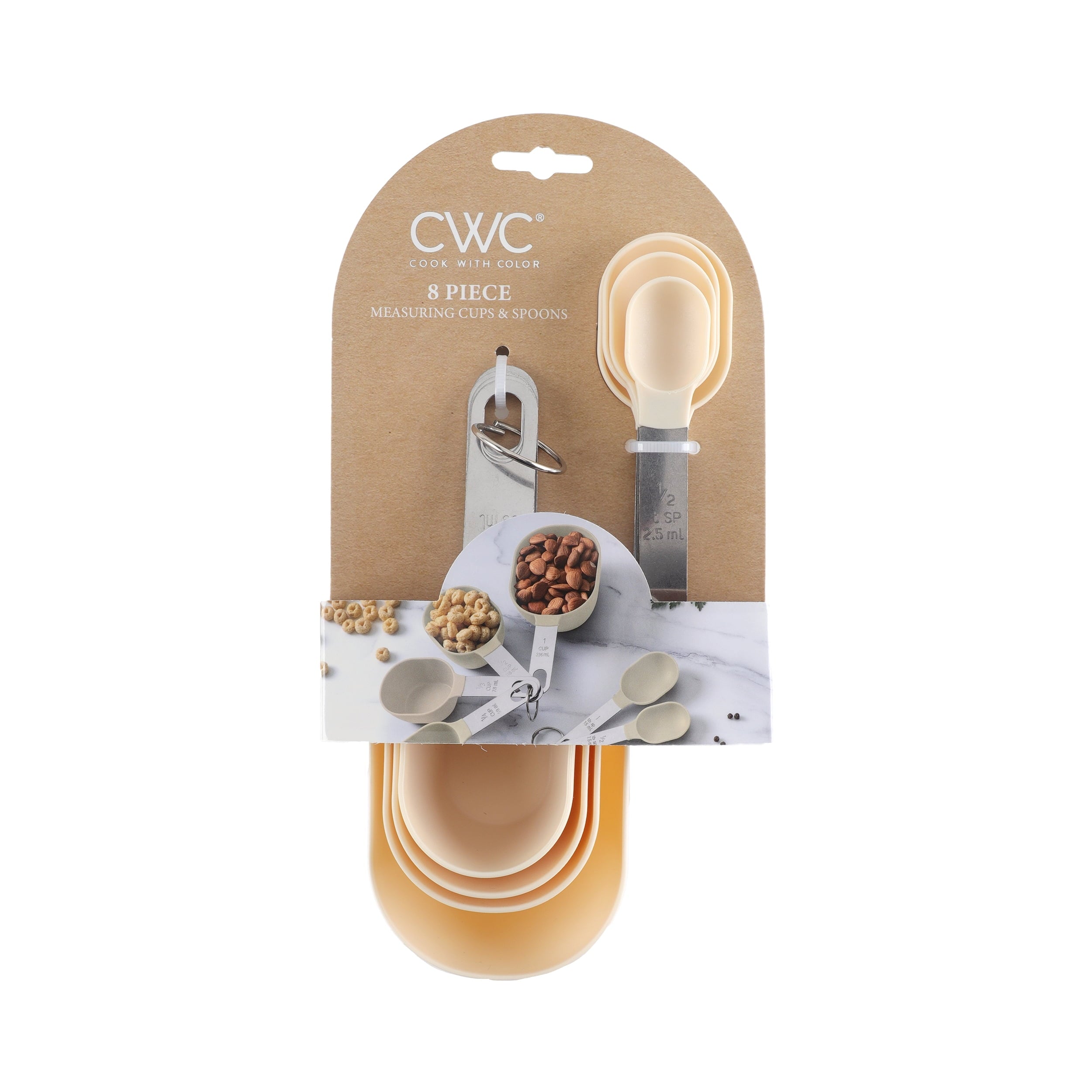 8-Piece Measuring Cup and Spoon Set – Essential Kitchen Tools for Precision