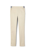 Girls’ Pull-On Skinny Fit Stretch Twill Pant with Striped Elastic Waistband – FINAL SALE