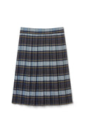 Below The Knee Plaid Pleated Skirt