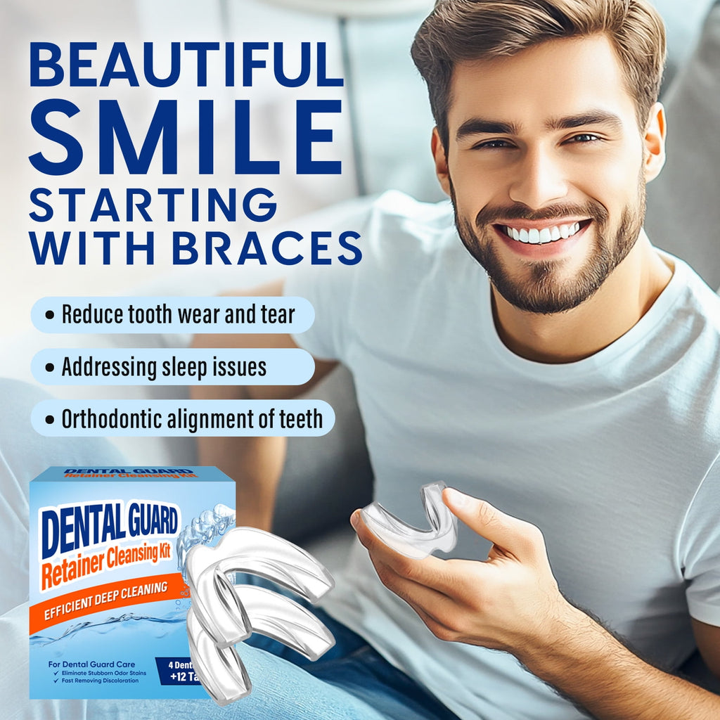 for Grinding Teeth at Night, Teeth Grinding for Sleeping, Sleep with 12 Cleaning Tablets, Anti Snoring Mouthpiece, Night Guards for Teeth Grinding, 4Pack