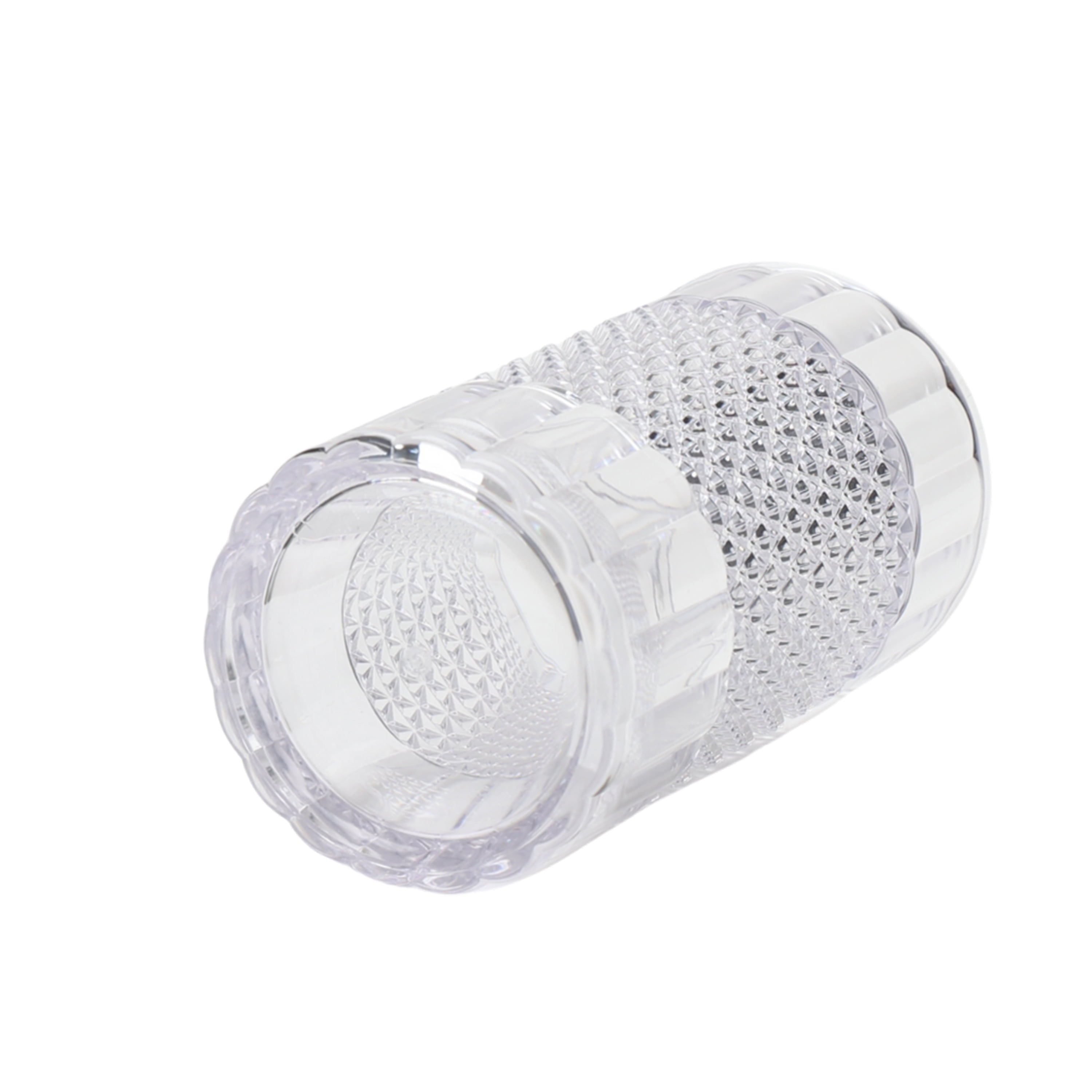 20 oz Clear Tall Acrylic Diamond Texture Tumbler