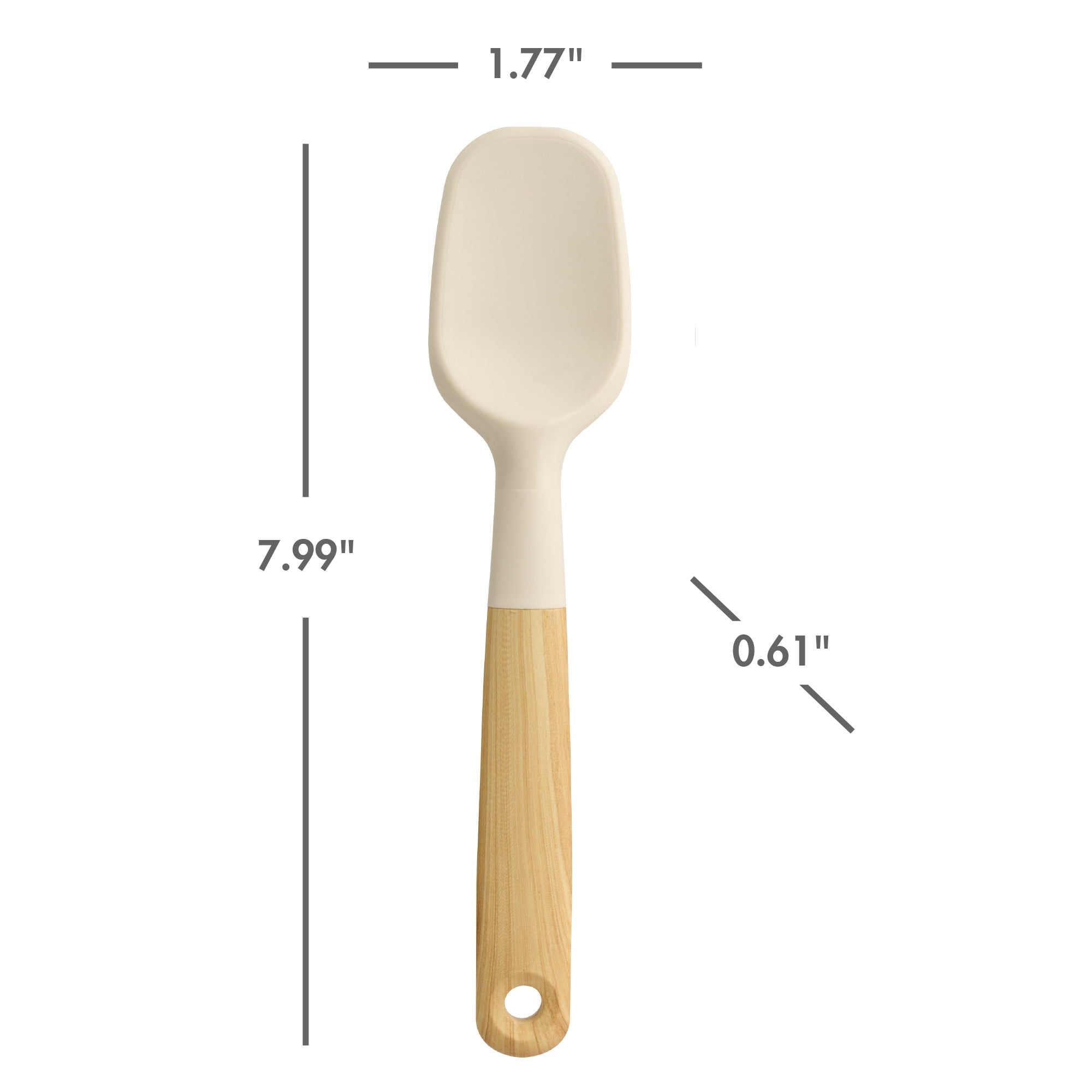 5 Piece Mini Utensils, Light Gray