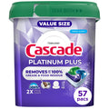 Platinum Plus, Dishwasher Pods, Fresh, 57 Count