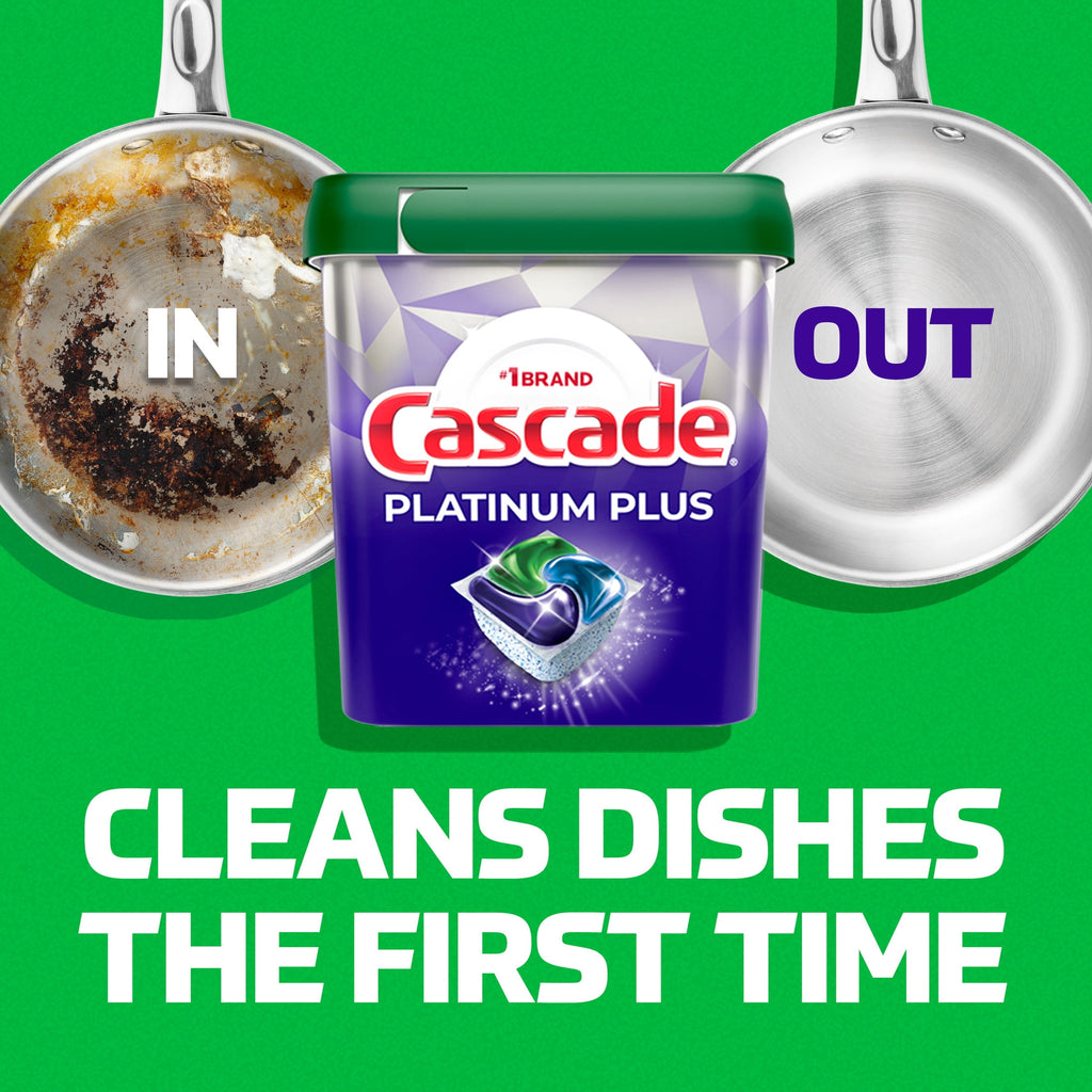 Platinum Plus, Dishwasher Pods, Fresh, 57 Count