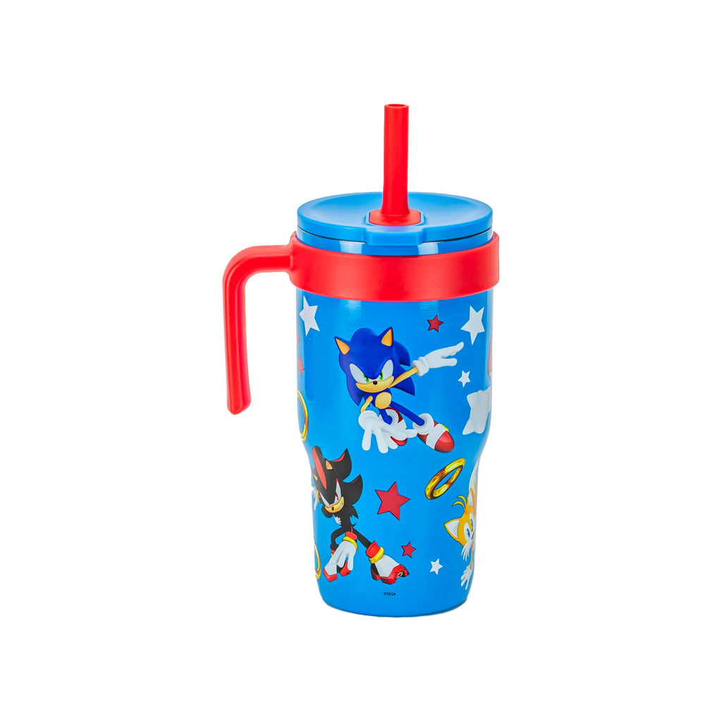 18oz Stitch Kids Straw Handle Tumbler