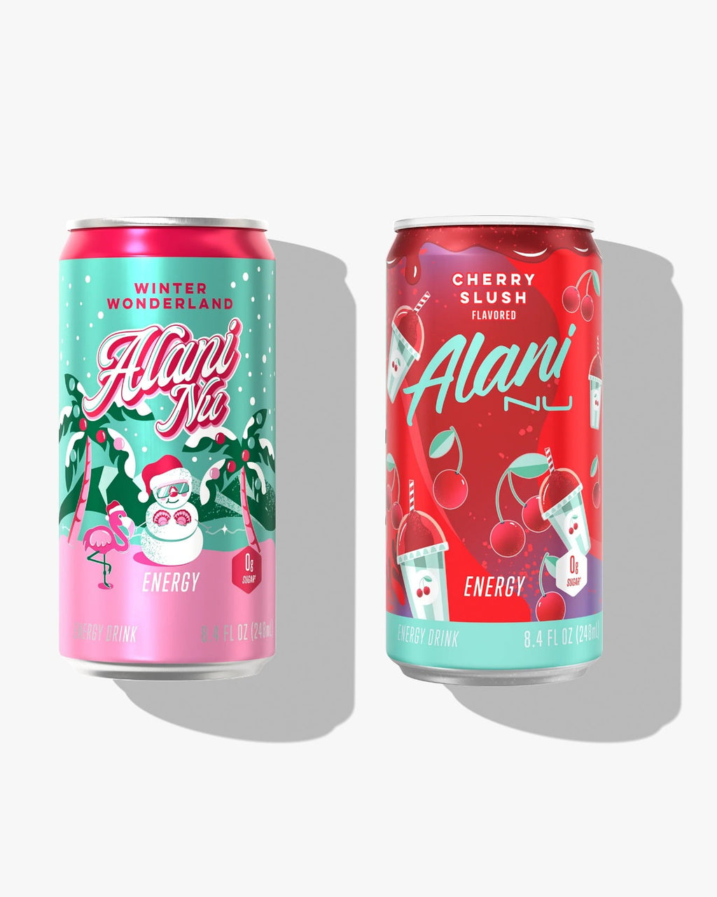 Mini Energy winter wonderland and cherry slush 08 oz 12pk